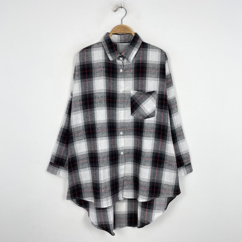 KIMBERLY FLANEL SHIRT / kemeja wanita-Foto4