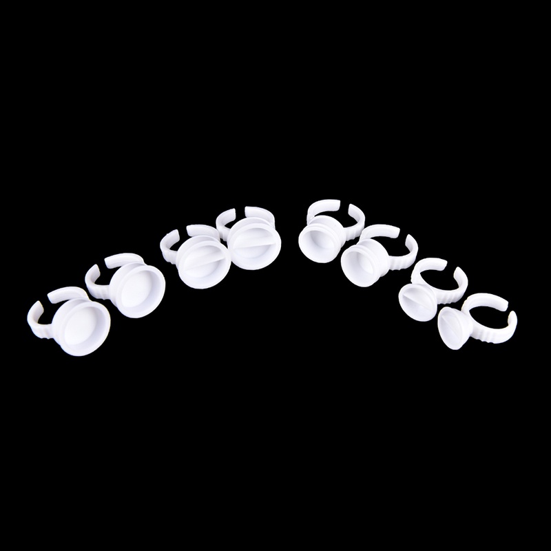 50pcs Cincin Lem Bulu Mata Extension Sekali Pakai