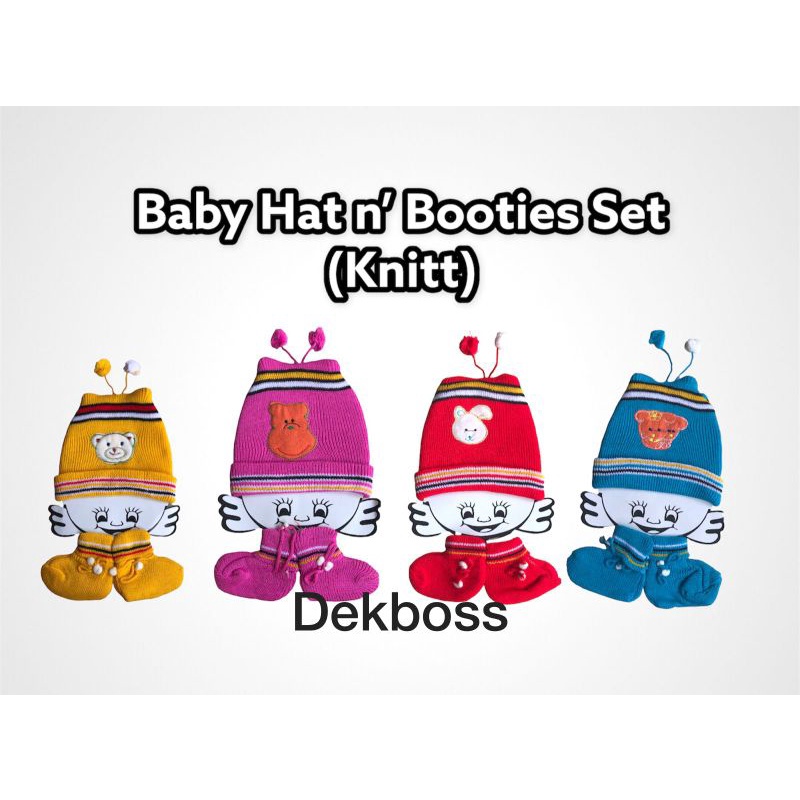 Topi rajut bayi set sarung kaki perempuan dan laki laki | Topi rajut bayi baby newborn | Kupluk rajut bayi | topi anak bayi lucu set