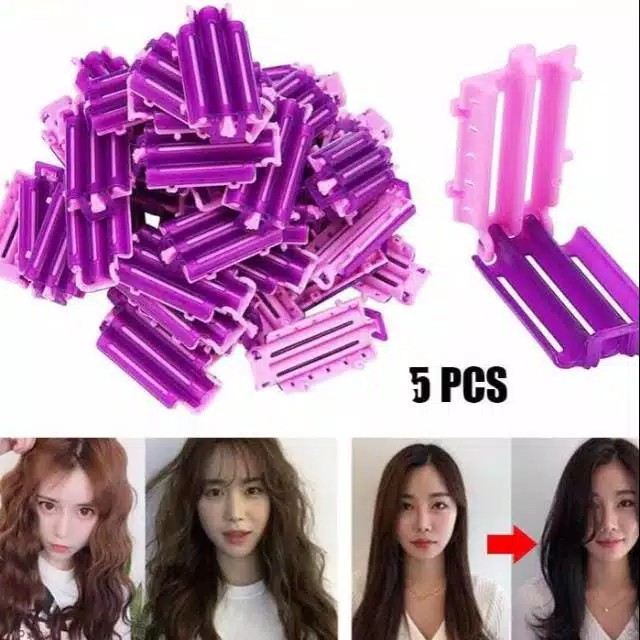 TBI 5pcs Hair Curler Clip Jepit Catok Genteng Gergi Rambut Bervolume Anti Lepek