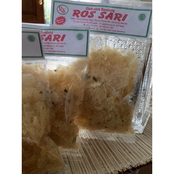 Keripik Kaca Asin Daun Jeruk 100Gr Oleh Oleh Bandung