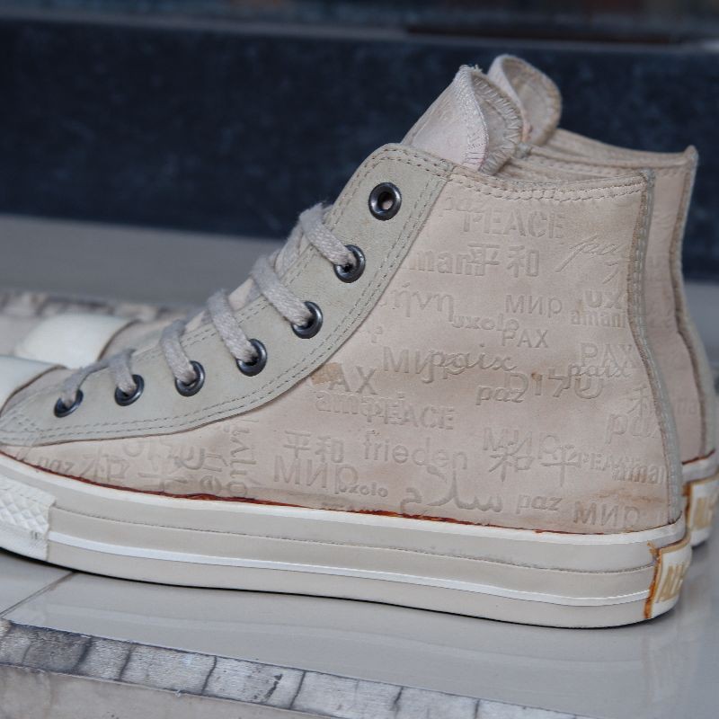 Converse Chuck Taylor Hi x John Lennon Imagine Peace Project Cream White