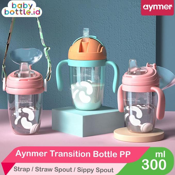 AYNMER PP SIPPY CUP | BOTOL SUSU BAYI TRAINING CUP + STRAP