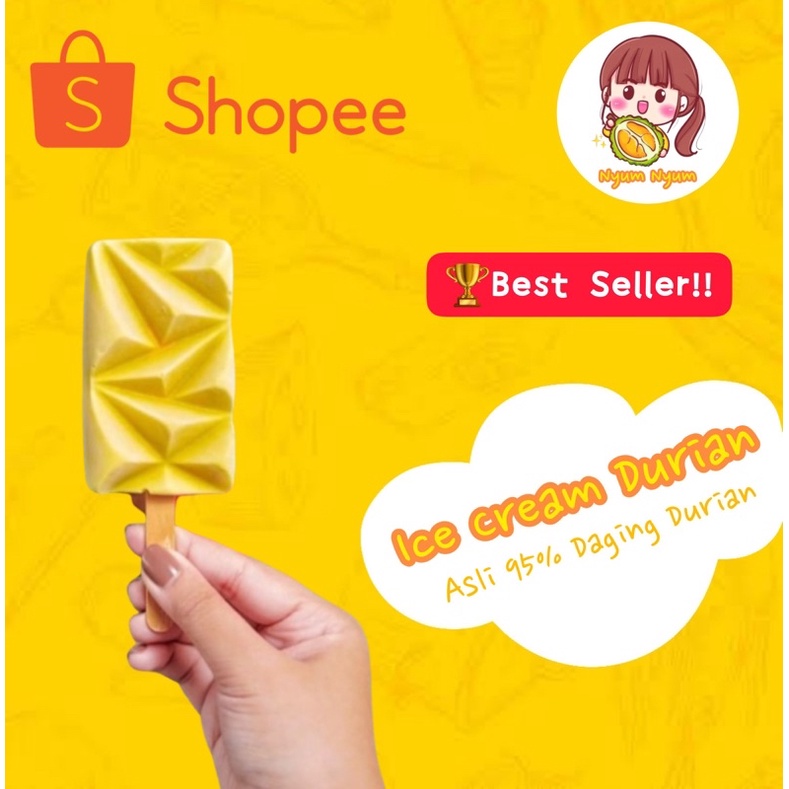 

ICE CREAM DURIAN BEST SELLER *Asli Daging Durian Bukan Perasa
