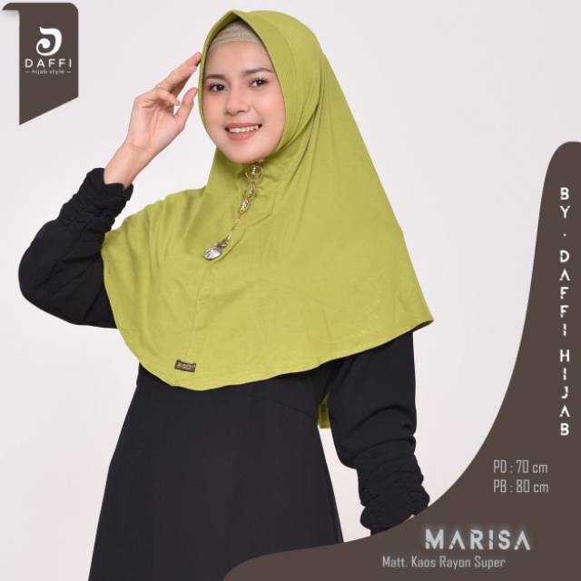 Daffi hijab ori MARISA warna OLIVE