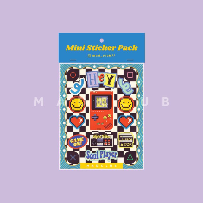 

MAD CLUB Mini Sticker Pack Baby Bear