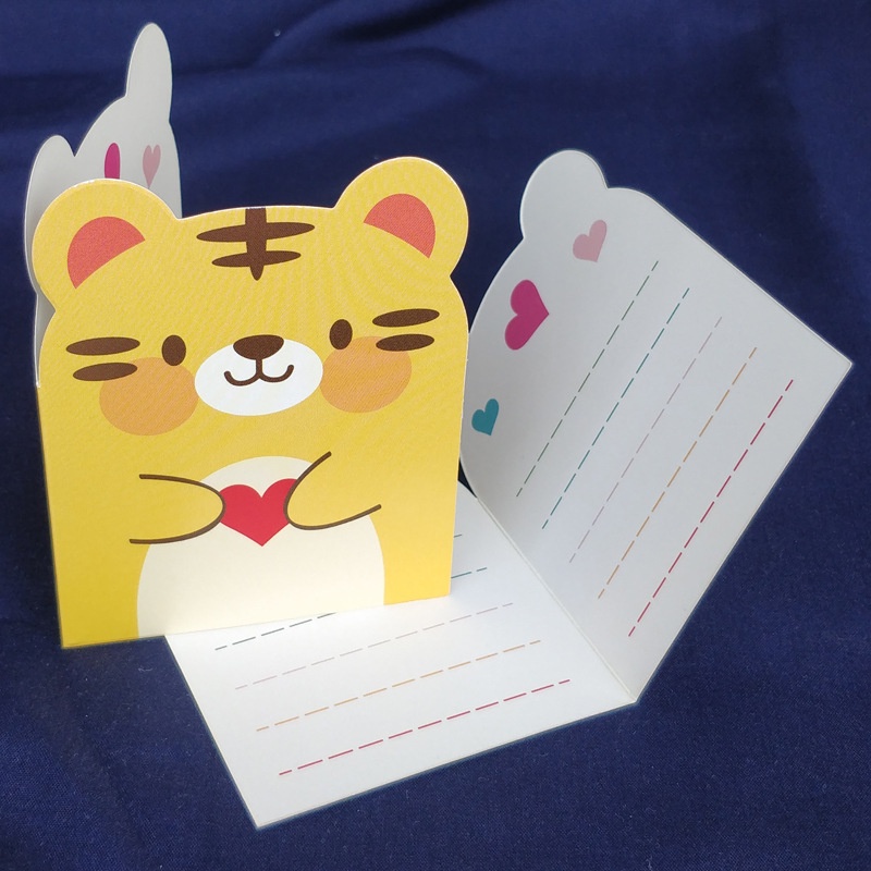 Kartu Ucapan / Sticky Notes Motif Binatang Tempelan Kertas Catatan Memo Note Karakter Animal Lucu Unik/C 86