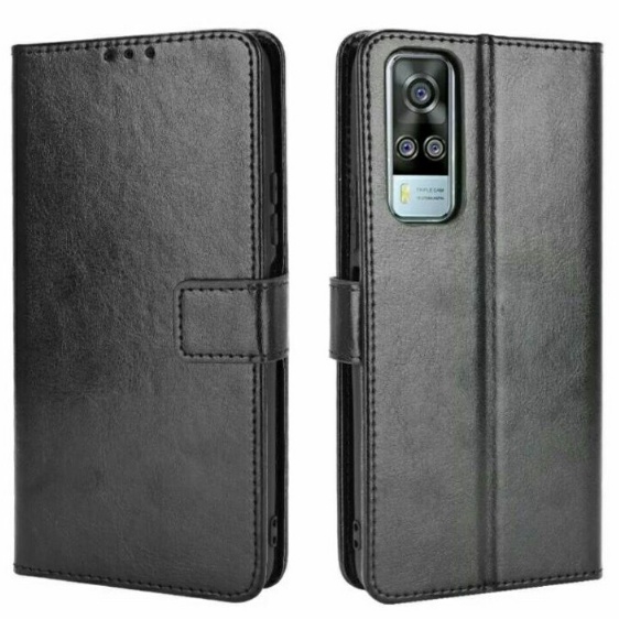 Vivo Y51 Y51A Y53S Case Flip Cover Case Leather Wallet Sarung Vivo Y53S Y51A Y51