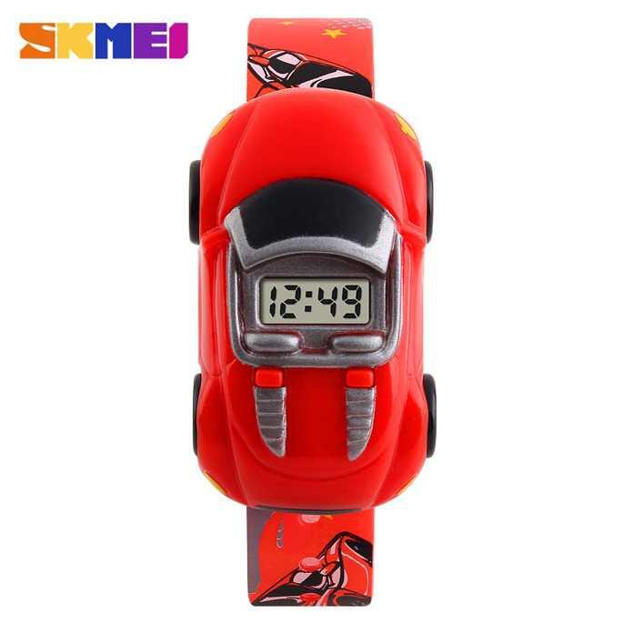 SKMEI Jam Tangan LED Anak - Anak Bentuk Mobil - DG1241 [Merah]