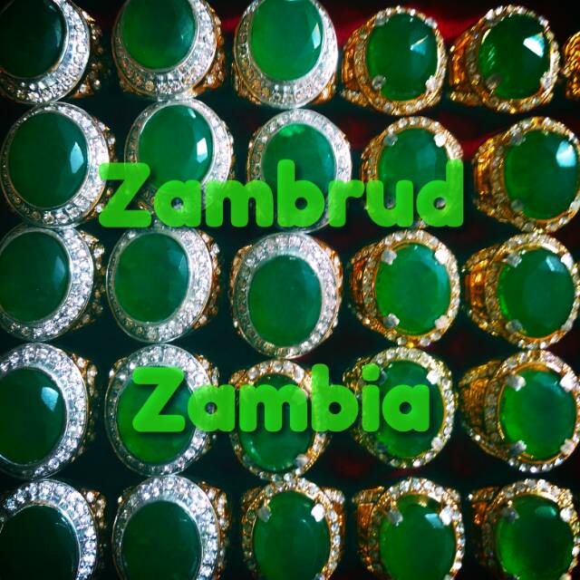Cincin Batu Zamrud Zambia HQ