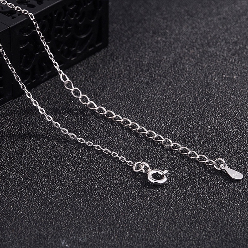 Kalung Rantai Sterling Silver 925 100% 9 Gaya Dapat Disesuaikan Untuk Wanita