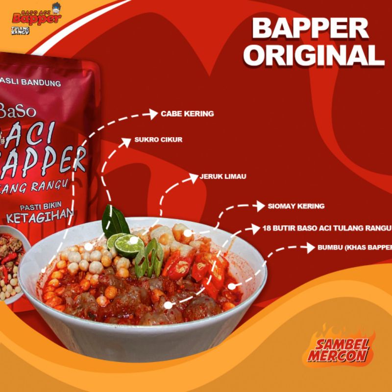 

Baso aci tulang rangu Bapper Original