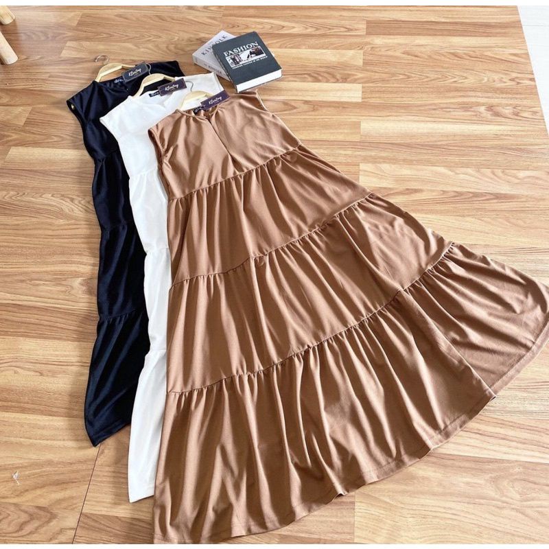 ARSENIA DRESS INNER RAYON POLOS / INNER DRESS REMPEL / DRESS INNER RAYON POLOS / MANSET DRESS / INNE