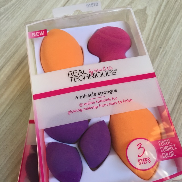 READY Real Techniques 6 miracle complexion sponge