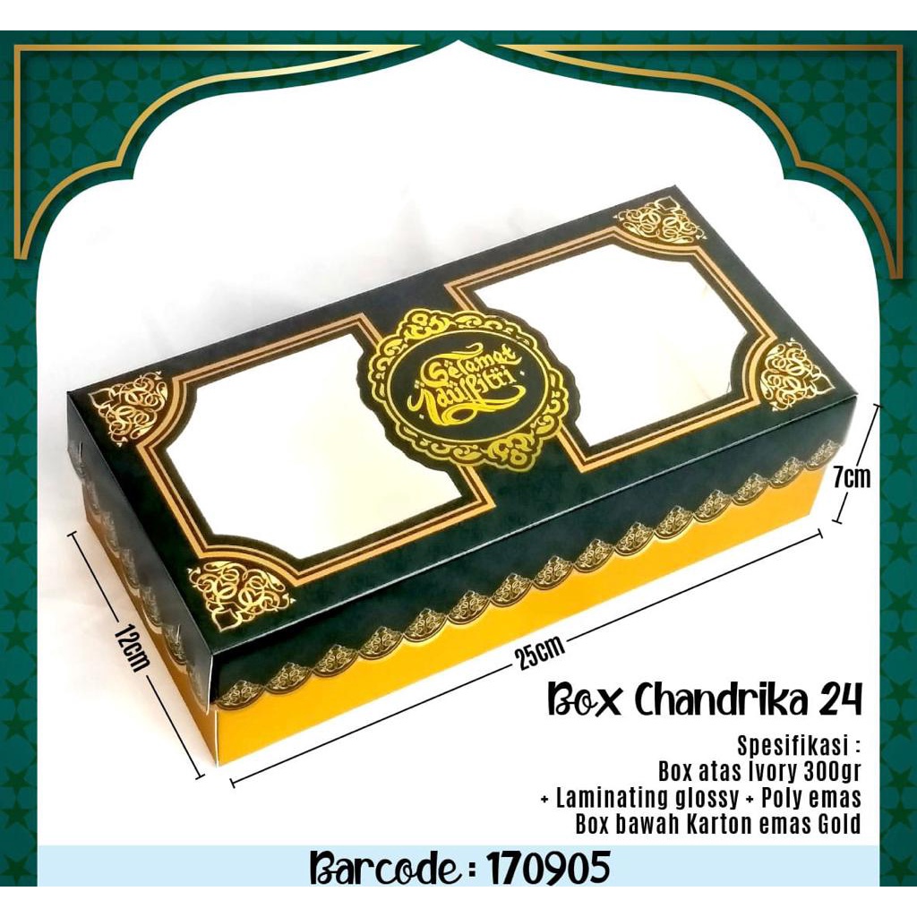 

BOX CHANDRIKA#24 (1SET 5PCS) // DUS BOX KUE SELAMAT IDUL FITRI LEBARAN
