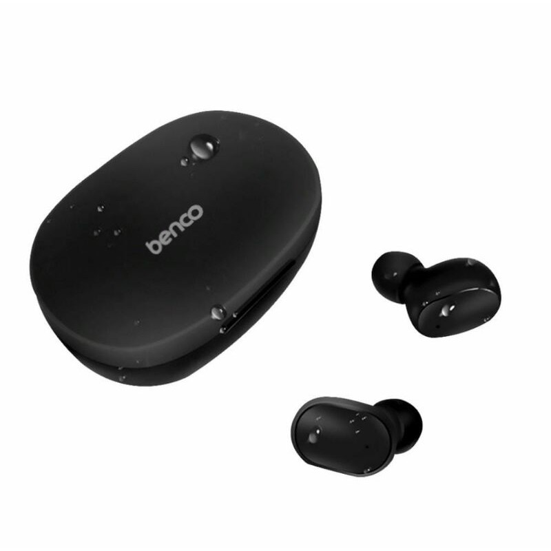 BENCO TWS Headset Bluetooth 5.0 HD Earphone Wireless Touch IPX4 Anti Air dapat Case Charging