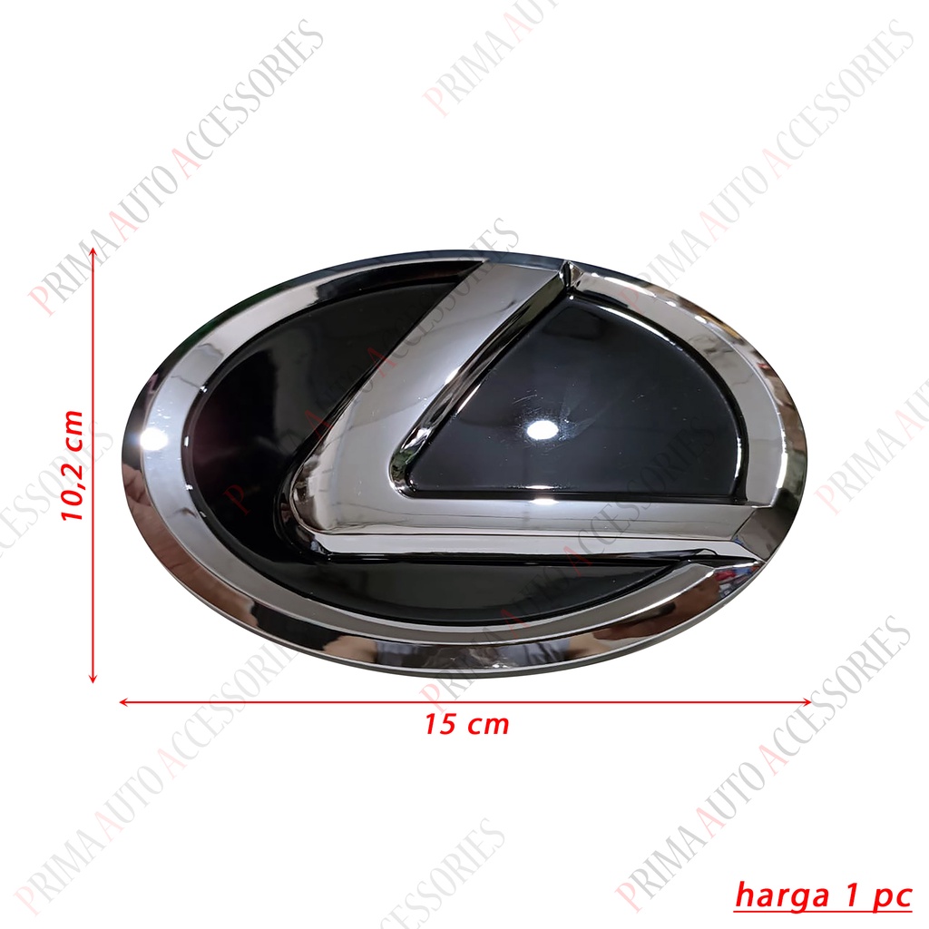 Logo Emblem Mobil LEXUS HITAM 15 cm