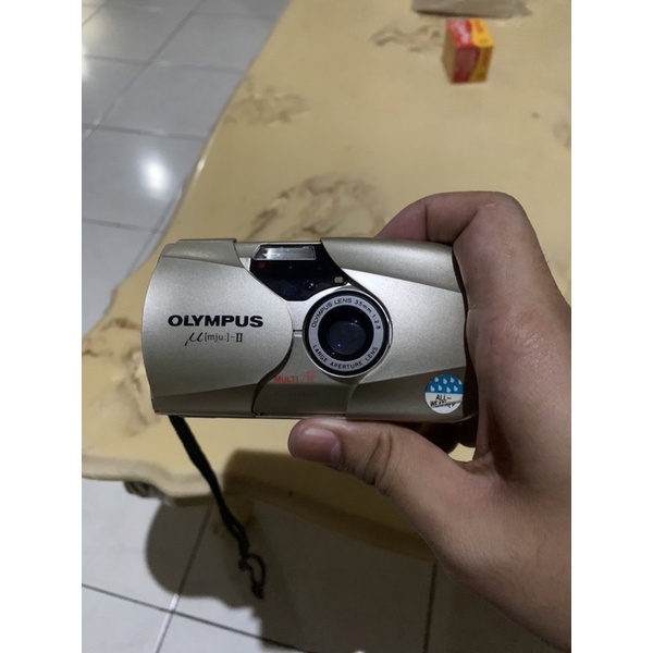 Olympus mju II-kamera analog