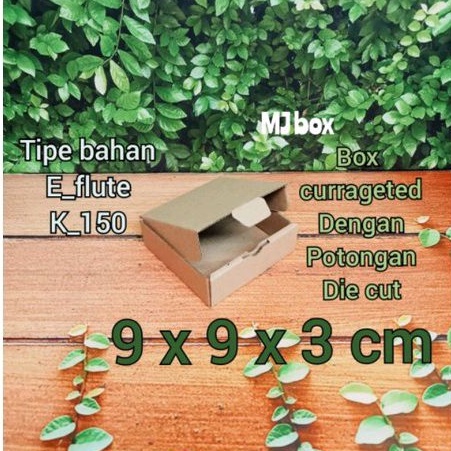 

kardus karton uk, 9x9x3 cm... die cut kotak aksesoris dll model box pizza
