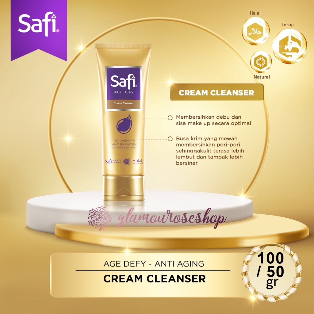 ❤️Glamouroseshop❤️ Safi Age Defy Cream Cleanser Rejuvenate And Brighten 50 / 100gr