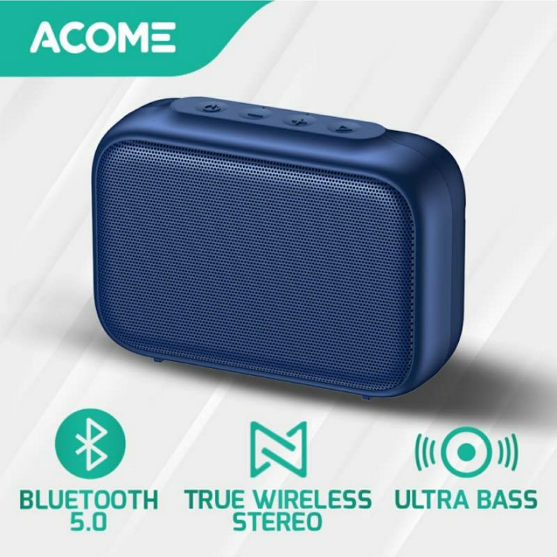 Acome Speaker Bluetooth 5.0 Portable Ultra Bass TWS