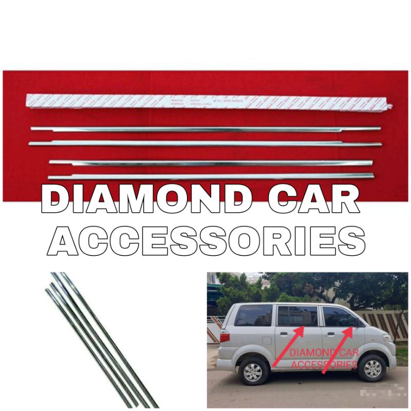 lis kaca samping mobil apv window liner apv