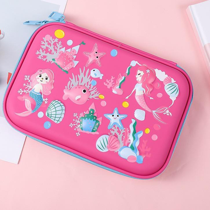 

(TERBARU) Tempat pensil unicorn kotak pensil pensil case hardtop 3D unicorn lucu