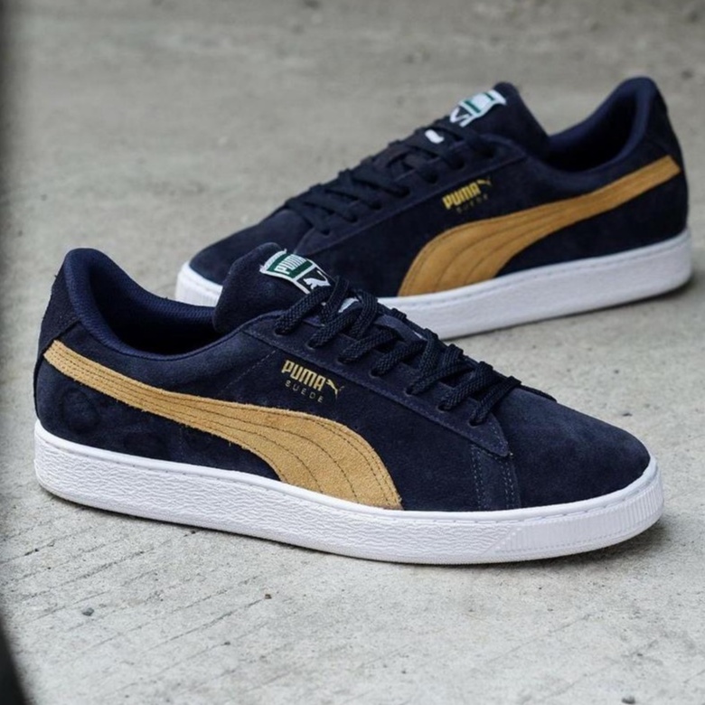 SEPATU SUEDE KETS PRIA NAVY TAN TERBARU