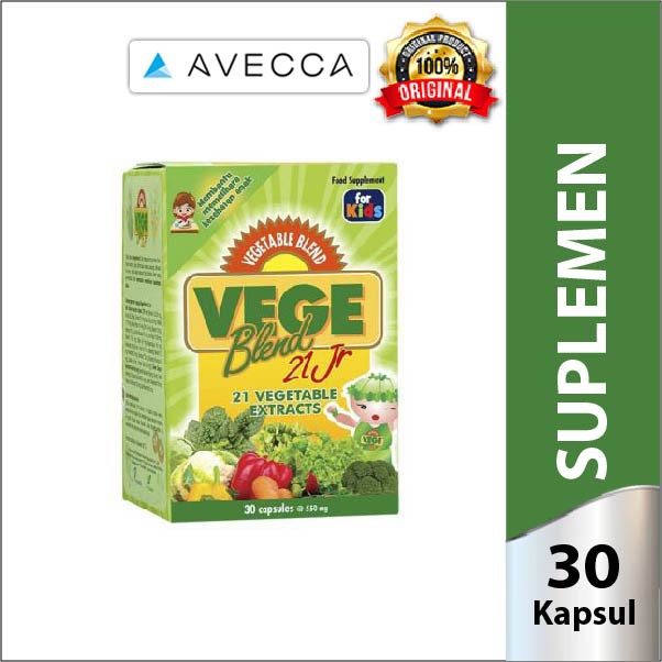 Vegeblend 21 Junior Isi 30 Kapsul (Suplemen Sayuran Untuk