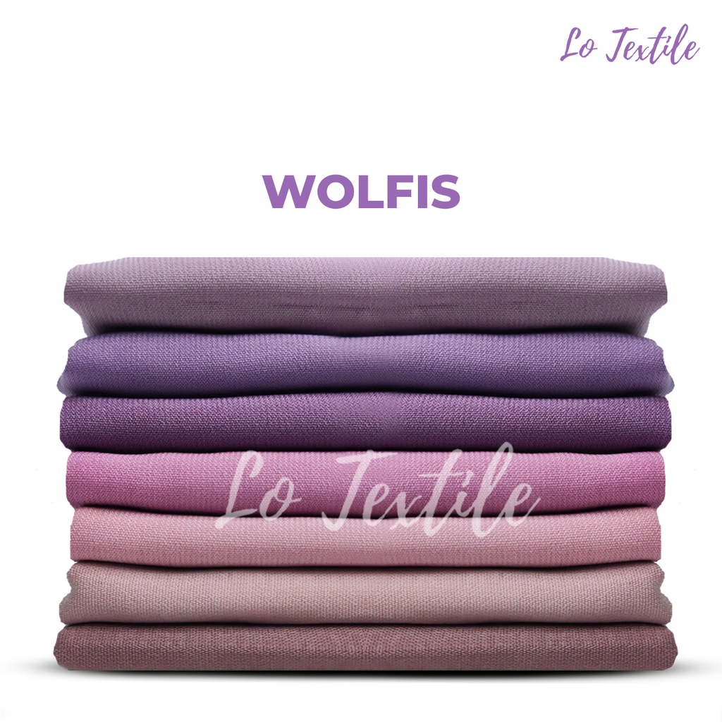 Kain Wolfis Wollpeach Wolpis Tebal Premium 0.5 Meter (Seri 1)