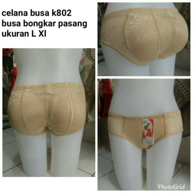 Pantat palsu busa bongkar pasang / celana dalam busa bokong model celana dalam segitiga