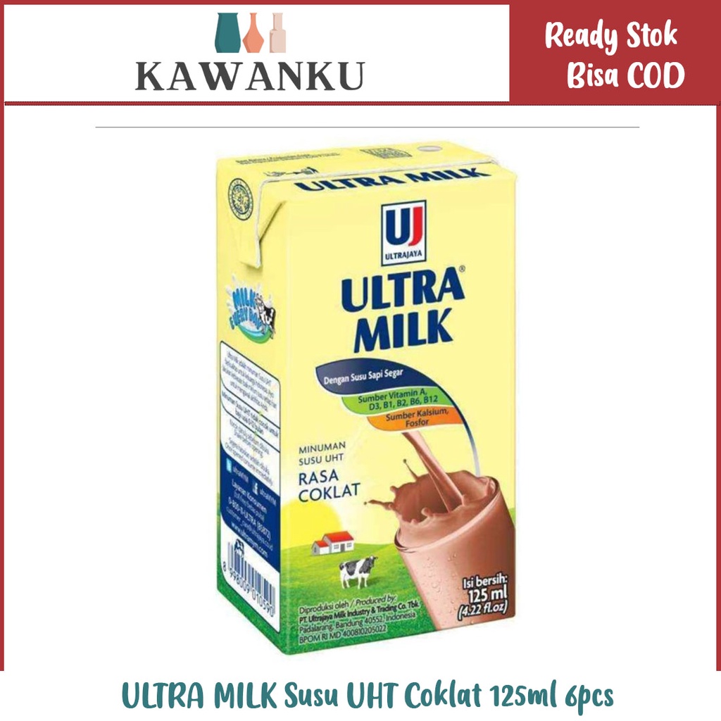 

ULTRA MILK Susu UHT Coklat 125ml 6pcs
