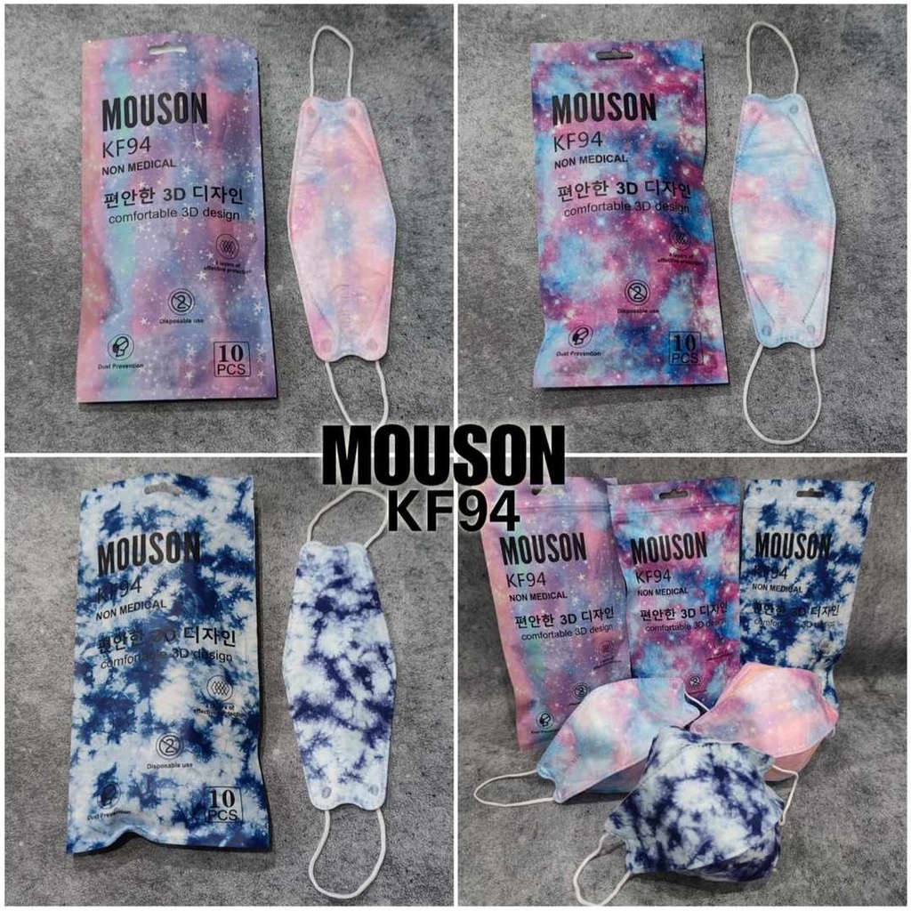 MOUSON KF94 GALAXY EDITION - MASKER PREMIUM KF94 4PLY GRADASI GALAXY