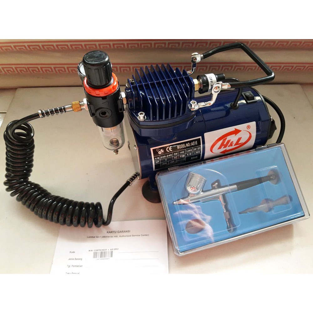PROMO Mini kompresor set air brush