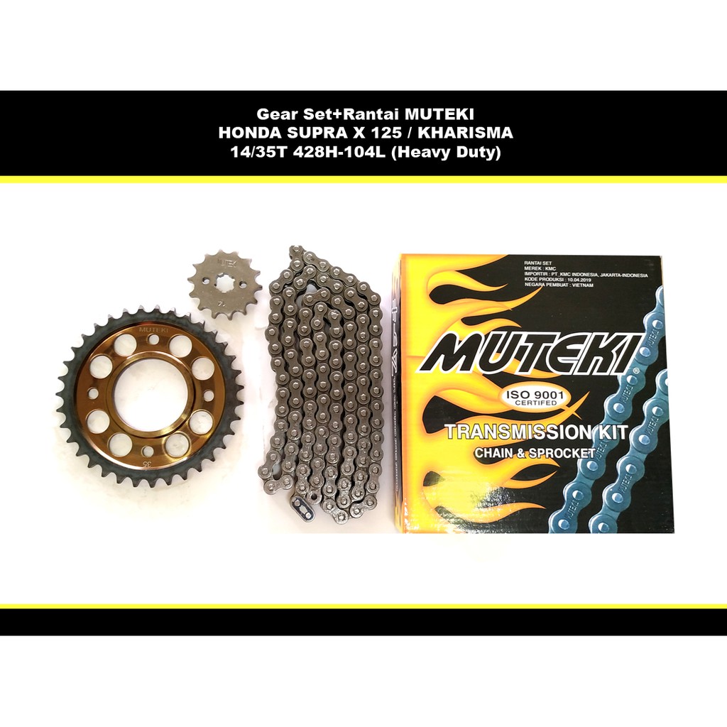 Gear Set Honda SupraX125/Kharisma MUTEKI