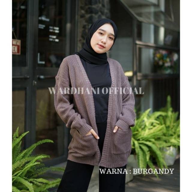 (COD) CARDIGAN WANITA /  BAHAN RAJUT TEBAL LD 120/Outerwear cardigan jumbo cardigan korea
