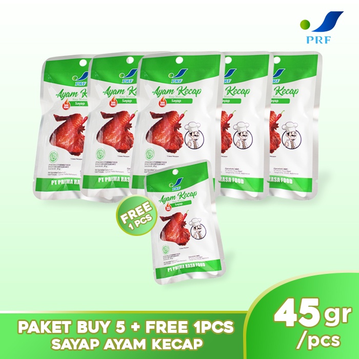 

Prima Rasa Food - Sayap Ayam kecap Siap Makan - Makanan Siap Saji - Makanan Instan - BUY 5 GET 1