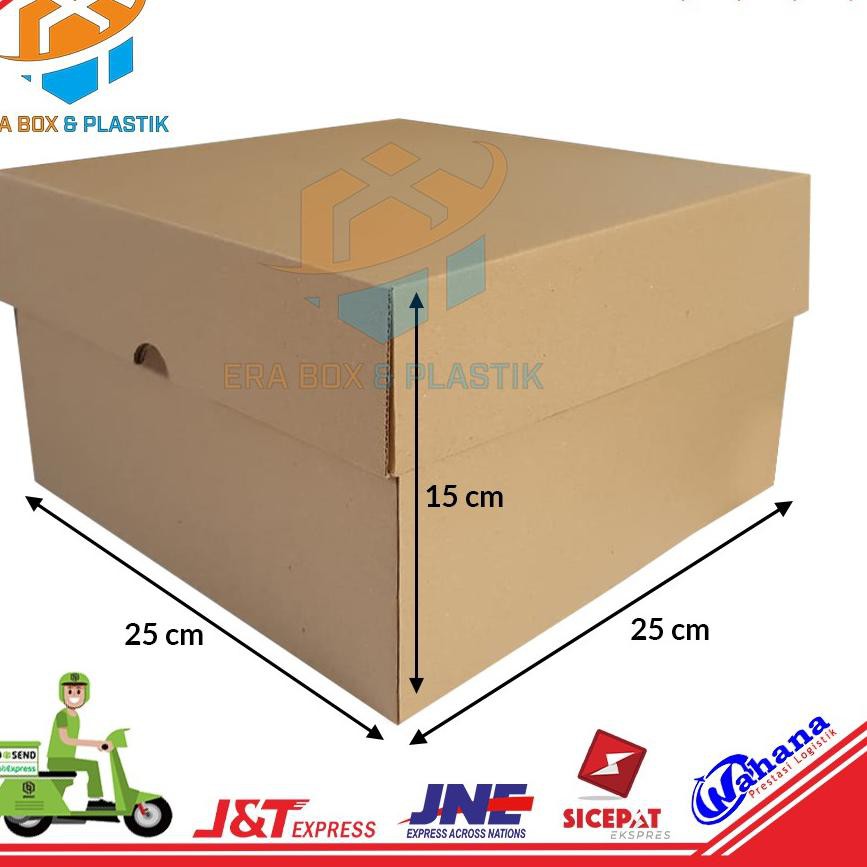 

Terbaru Kardus 25x25x15 cm | 1 Pack Isi 10 Pcs | Box | Karton Packaging | Dus Kue Tart Ulang Tahun G