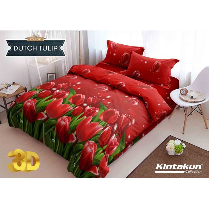 Jj Sprei Kintakun Dluxe Uk. 160/180 Dutch Tulip