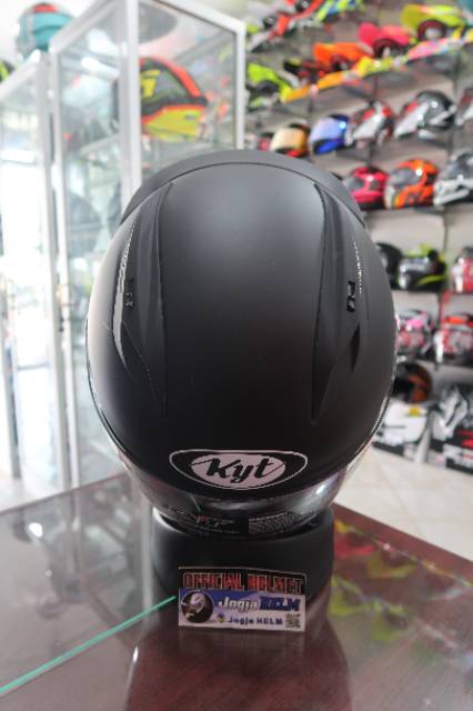 HELM KYT RC7 SOLID - Black Doff /helm murah/helm full face/original KYT-3