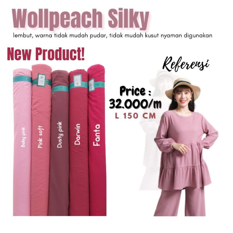 Kain Memora Kain New Ozora Silk Bahan Lembut Jatuh Halus Silk Lebar 150 cm Murah Kualitas Premium Kain Gamis Kain Murah Malang Kain Polos