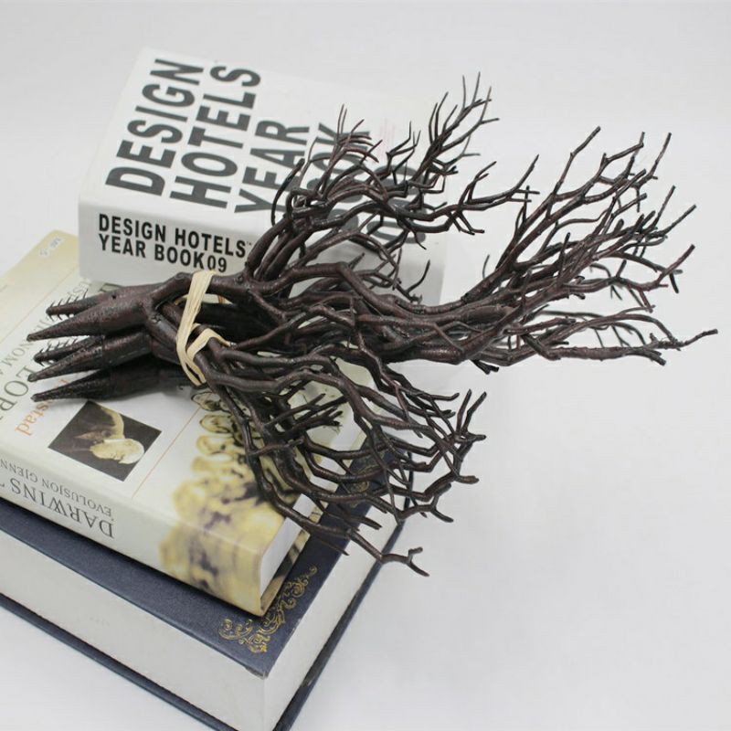 Ranting Pohon Hias Plastik Bercabang 35cm Ranting Kayu Hias Vas Untuk Dekorasi Rumah  RT