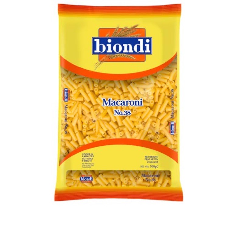 

Pasta Biondi Macaroni - No.38 ( 500g )