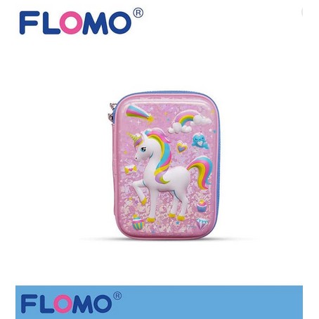 

Zipper Pencil Case-Large Embossed Design UNICORN