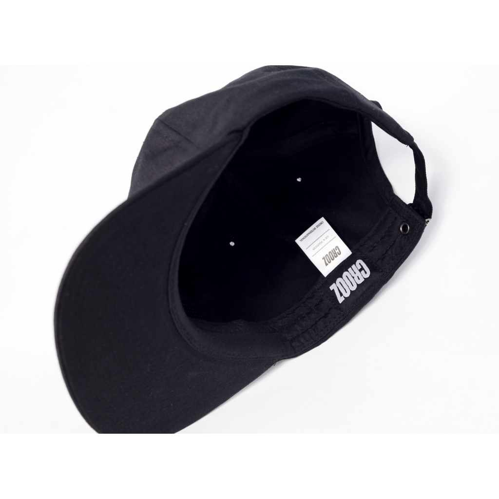 CROOZ OG LOGO 6-PANEL HAT BLACK