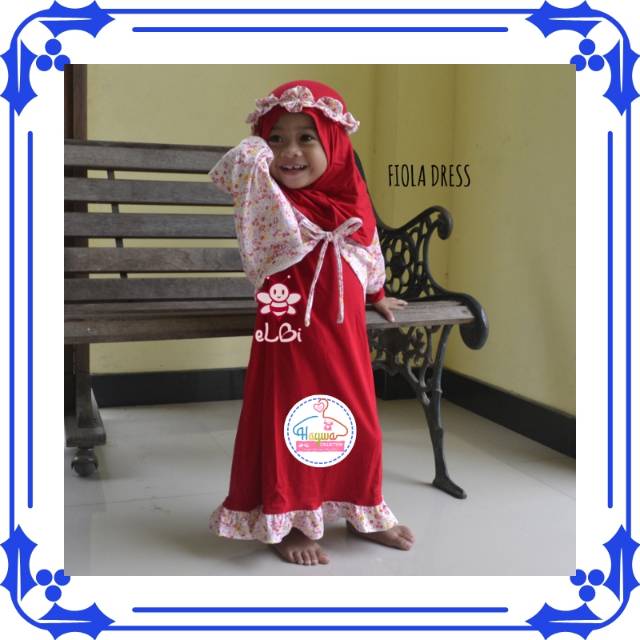 Dress kekinian | fashion muslim anak | baju murah surabaya