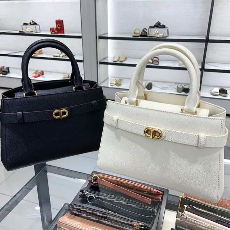 7.7 SALE | CK Aubrielle Metallic-Accent Belted Bag