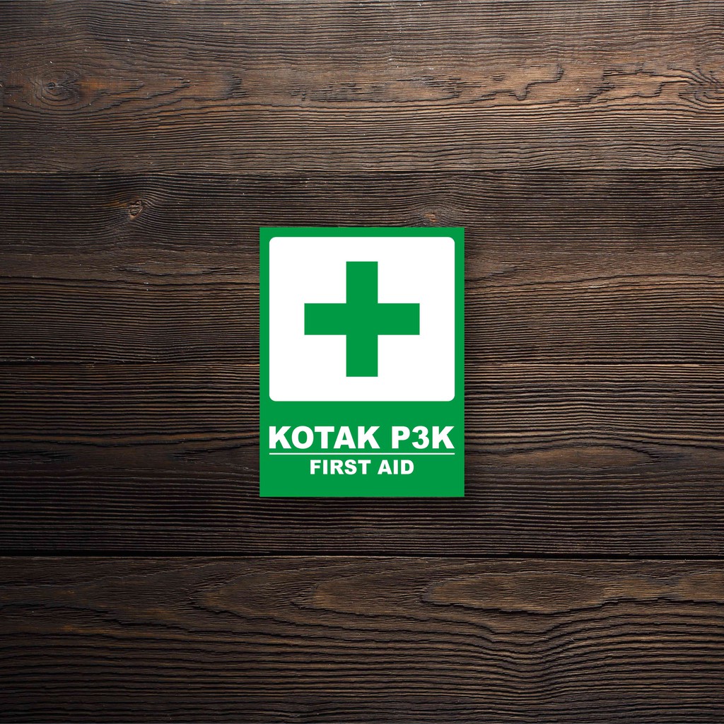 

Sticker Waterproof P3K Hijau