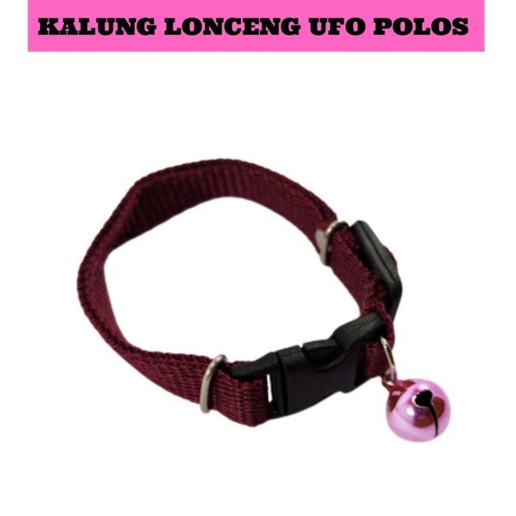 Kalung Kucing Lonceng 14mm 22mm Polos Promo Bahan Tebal dan Lembut Jahitan Rapi FEFARM