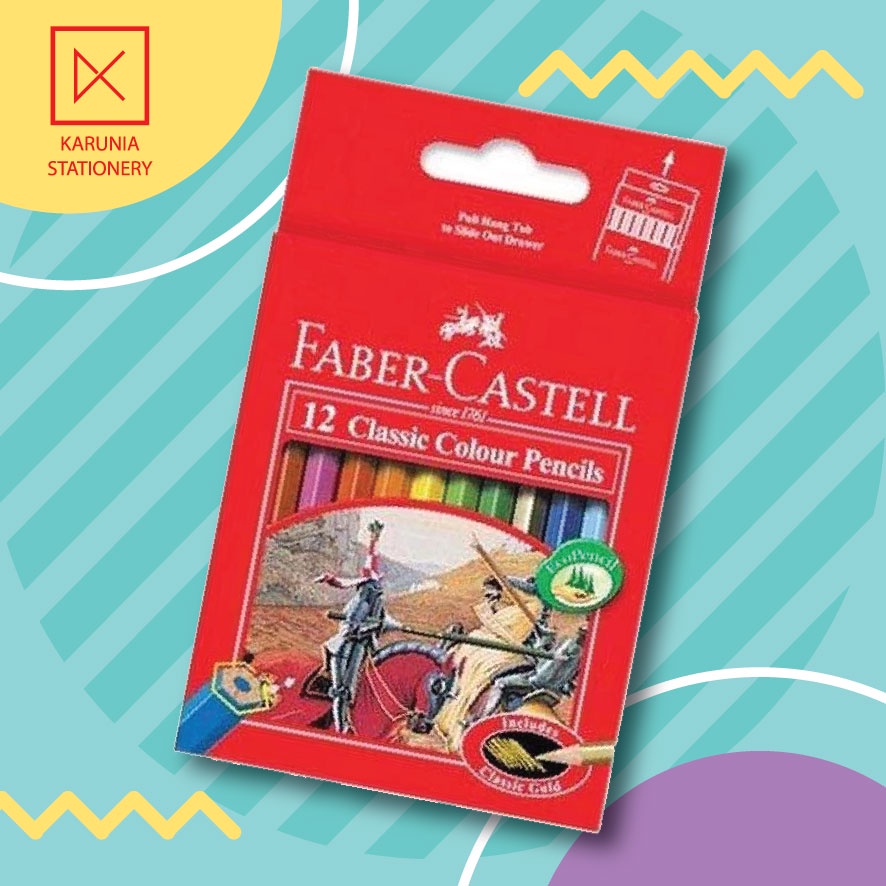 

pensil warna faber castell classic 12 pendek